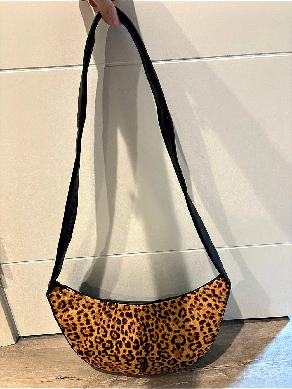 Thacker Leopard Print Shoulder Bag